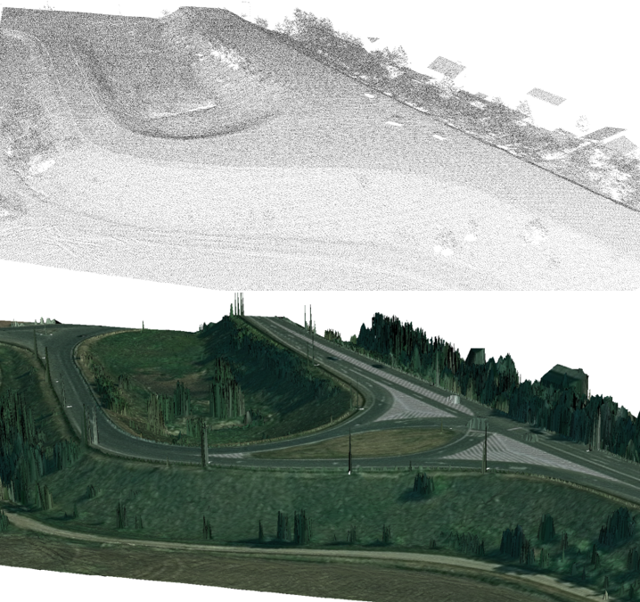 Využitie 3D mračien bodov Slovenska